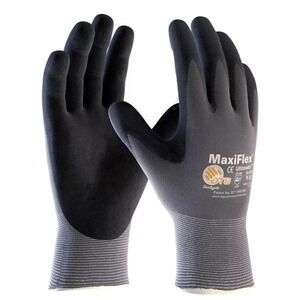 12 Pair 34-874 MaxiFlex Ultimate Micro Foam Nitrile Grip Coated Work Glove XS